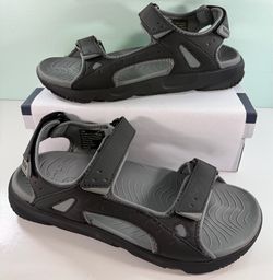 NEW HURLEY Men's Odessa Strap Sandals - Black