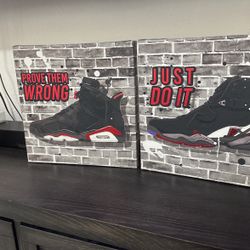 Wall Decor Frames Nike Jordan Shoes Sneaker