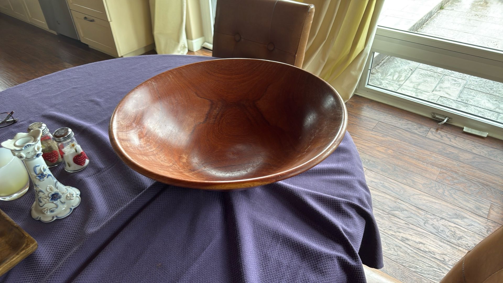Large African Wooden Bowl 