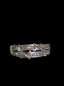 White gold diamond ring #31260