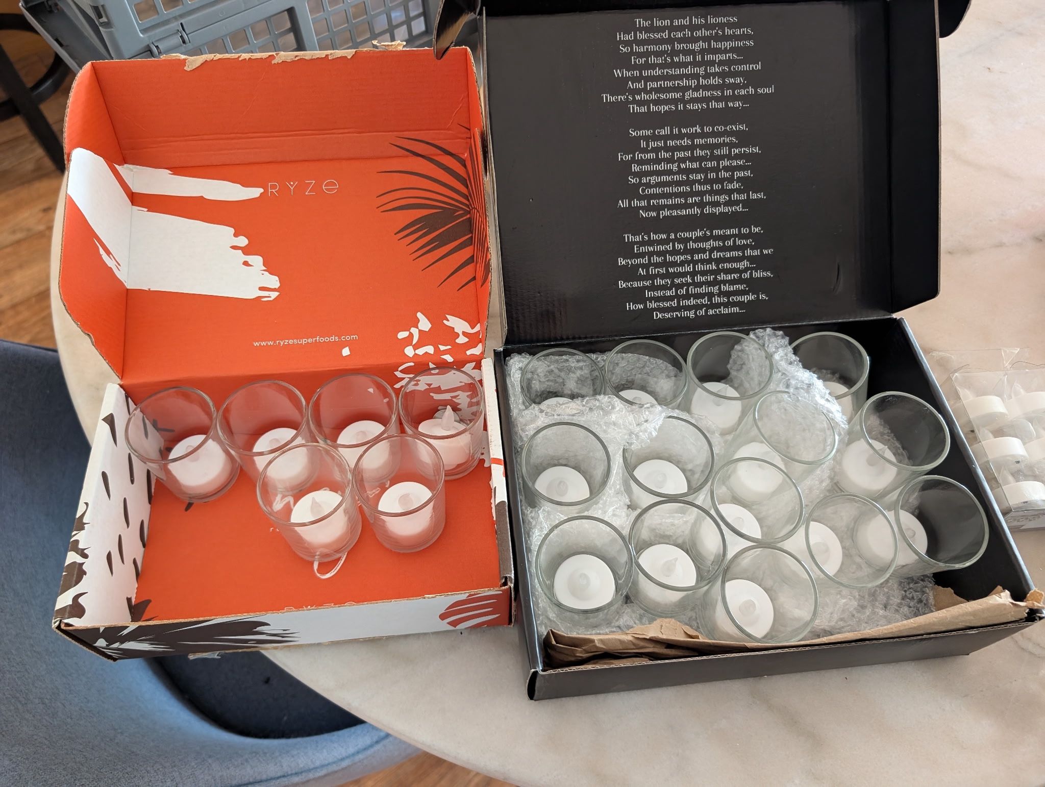 Tea Lights and Holders