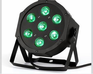 7 LED Par Light Stage Lights 7x12W Uplights with Strict Testing 4in1 RGBW LED Par Lights Sound Activated DMX512 Control Bright DJ Par Light for Stage