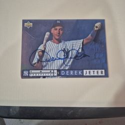 Derek Jeter Hard-Signed