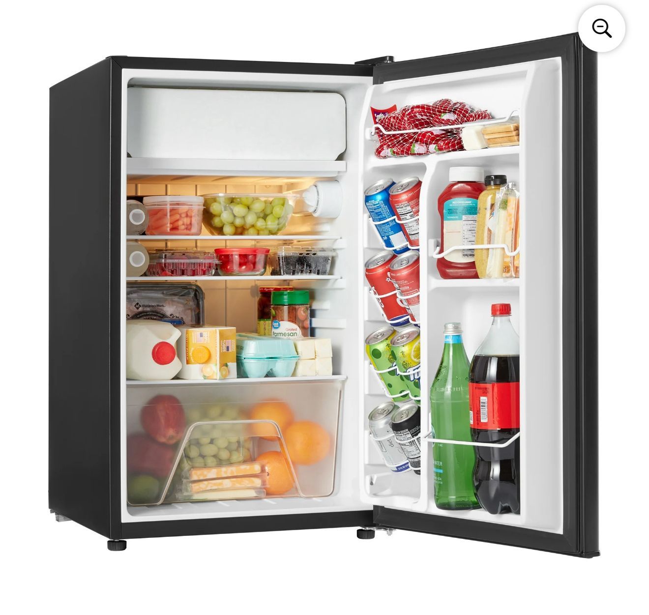 Galanz 4.3 Cu ft Single Door Mini Fridge, Black Estar, New, Width 19.92" New 1pc $105