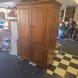 Armoire desk with drawers