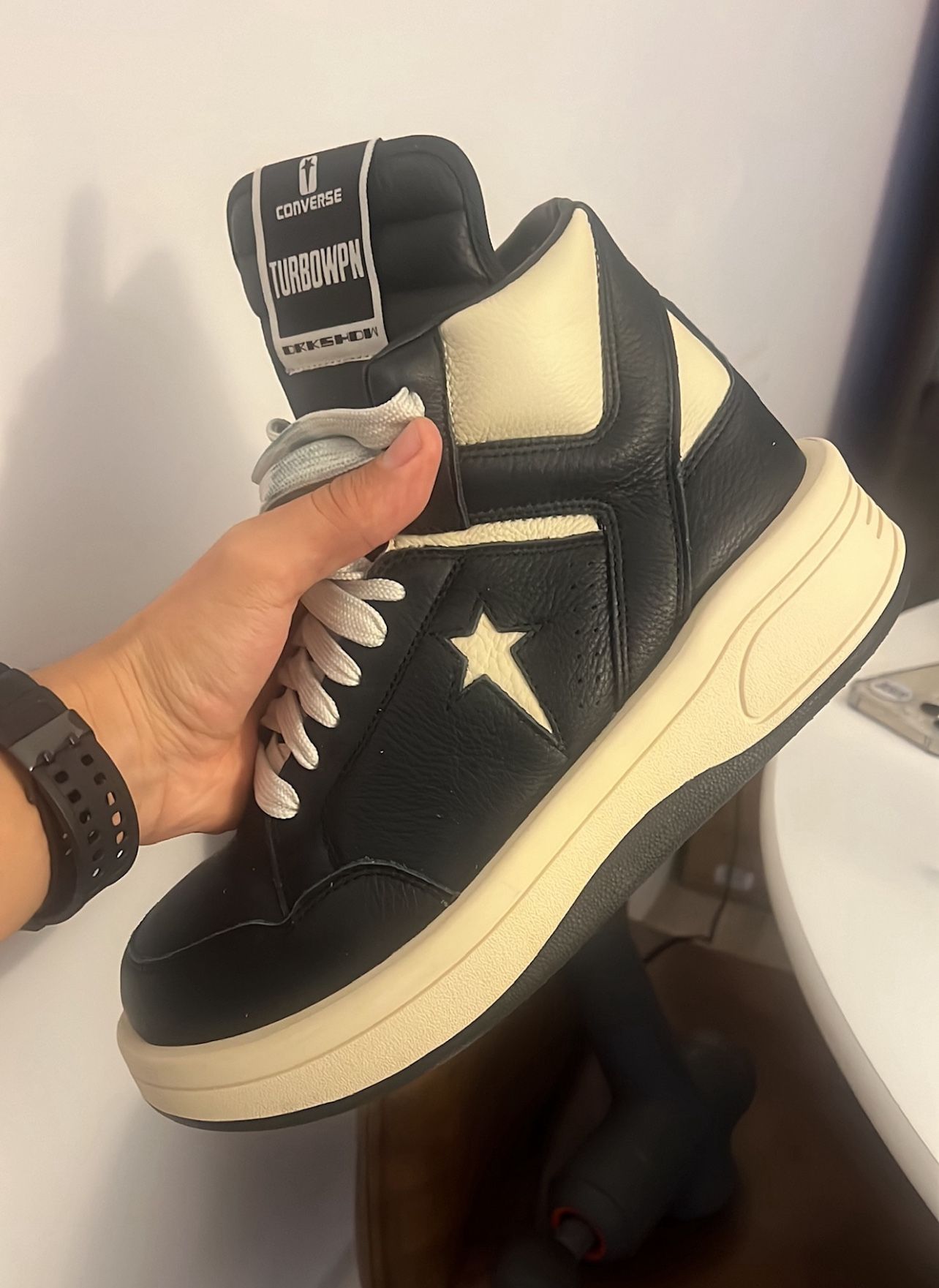 Converse Rick Owens TURBOWPN 9 US mens 10.5 Womens Black A03945C