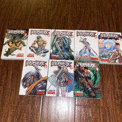 Berserk Manga Volumes 1-7, 9 And 12-18