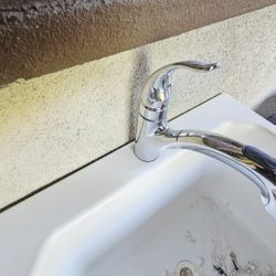 Fair Used Laundry Sink And With Two Faucet IN Total 