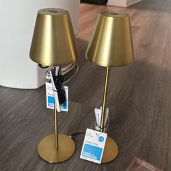 NWT Target Gold Table Lamps - Pair