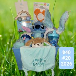 My first Easter baby stitch basket