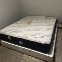     FREE Firm Mattress + Box Spring (Still Good, Has Stains)