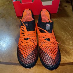 Orange Puma Netfit 2.1 fg Junior Soccer Shoes