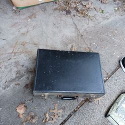 Antique Briefcase With Pockets