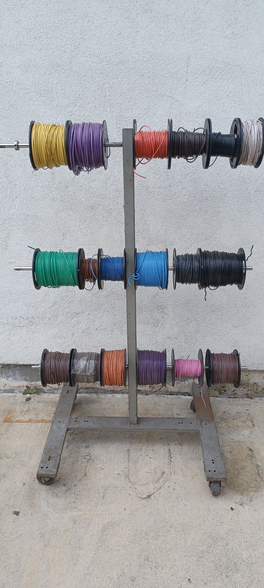 ELECTRICAL  COPPER  WIRE  CABLE   10 GA  -  12 GA  -  14 GA  WHIT  ROLLING  DISPLAY 