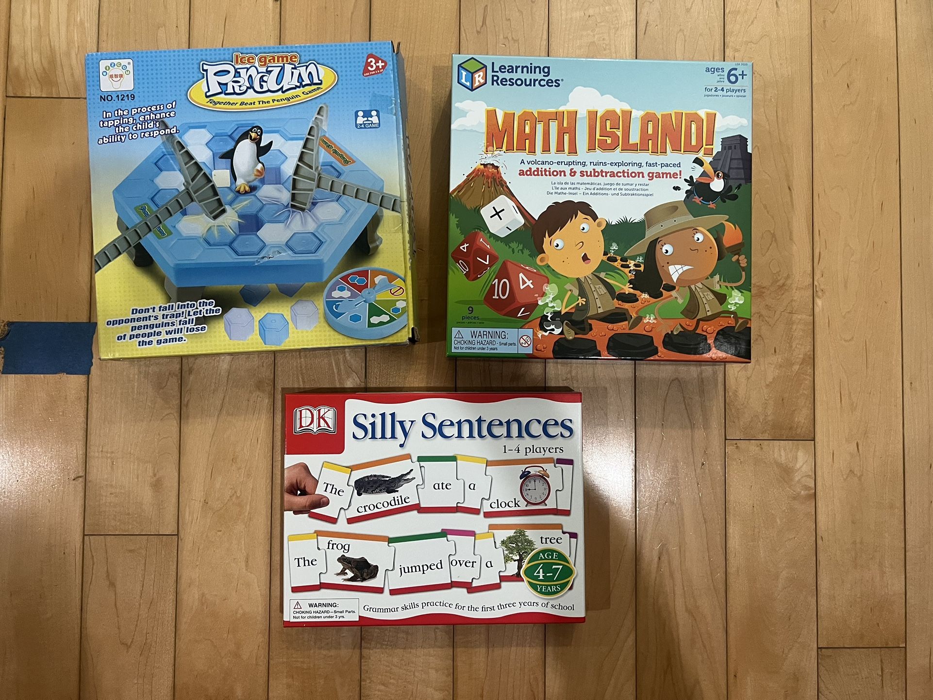 Kids’ Educational Games – Gently Used, Complete Sets