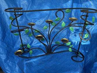 Wrought Iron Fireplace 6 Candle Holder