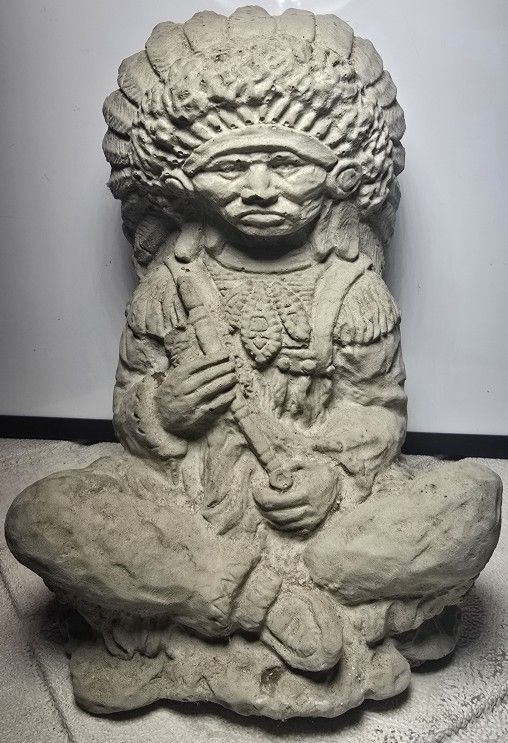 CONCRETE Native American Statue ($40)