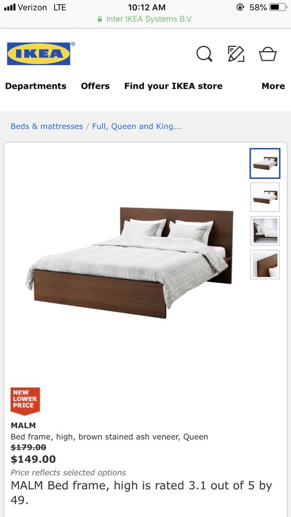 Ikea Malm Queen Bed Frame For In Denver Co Offerup Ikea Malm Queen Bed Frame