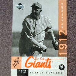2001 Upper Deck Christy Mathewson Legends Of New York Giants #54  Baseball Card Vintage Collectible MLB Sports