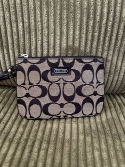 Vintage Black / Gray Coach Wristlet 