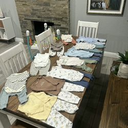 Baby chair and clothing for Boy - 3- to 6-month-old,/Cash Only/please Read Instructions