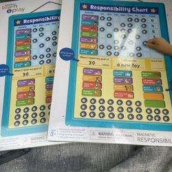 2 New learn & play responsibility chart Chores New Price Each