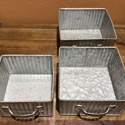 Hobby Lobby metal containers set of 3