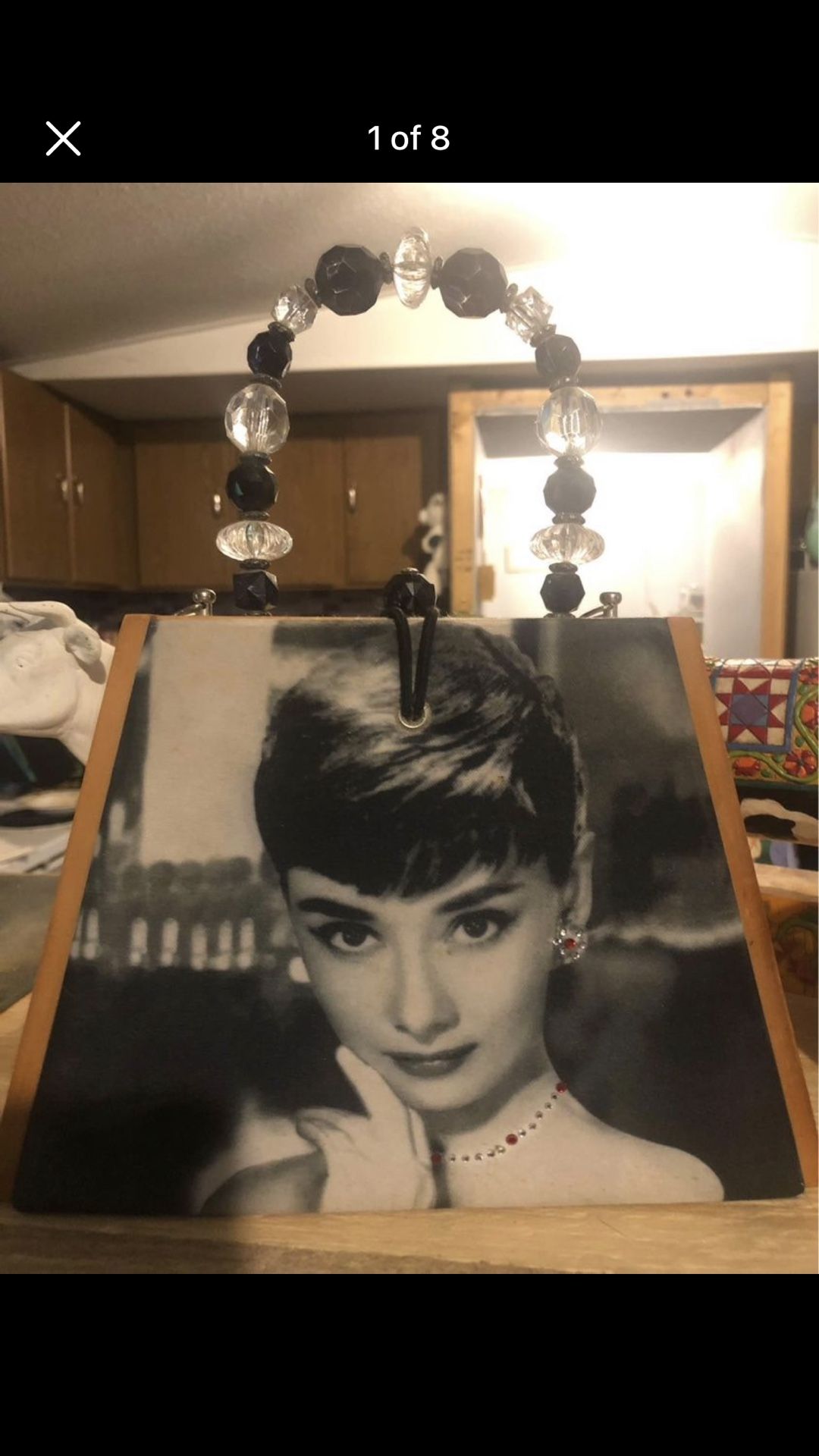 Audrey Hepburn cigar box purse