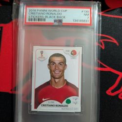 2018 Cristiano Ronaldo Sticker Slab PSA