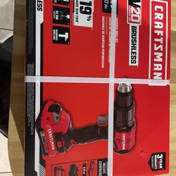 Craftsman brushless hammer drill 20v with (2) batts and charger $140 firm in n Lakeland 