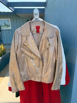 Gold Moto Jacket