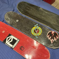 3 New Skateboard Decks