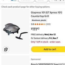 Gsxpress 101 Counter Top Grill Great Deal