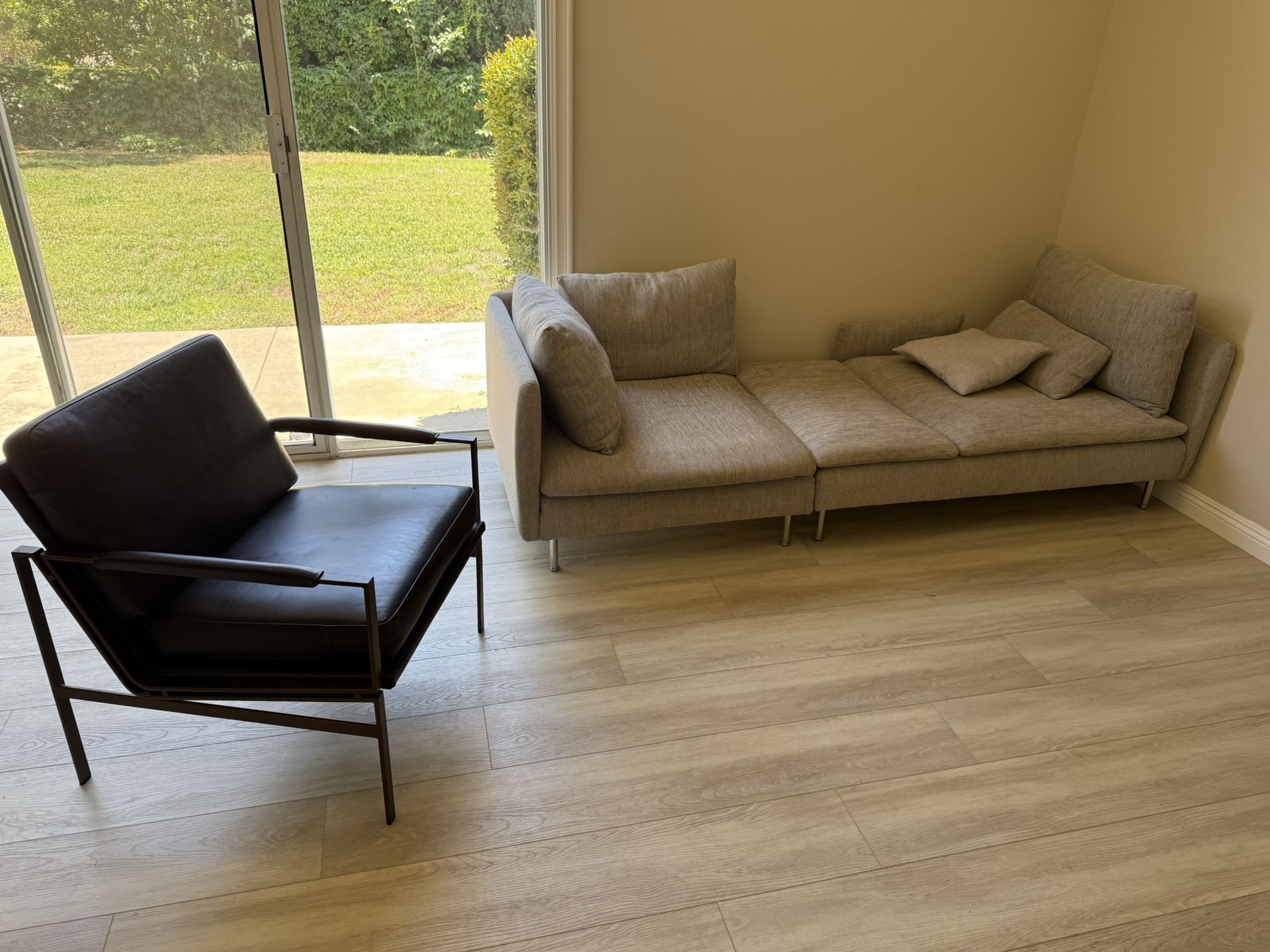 Sectional Sofa + Single Armchair