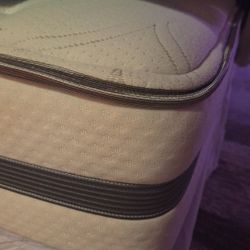 Simmons Beautyrest Queen Mattress With Adjustable Base And Headboard