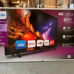 HD80 65” Philips Smart 4k LED Uhd Tv 