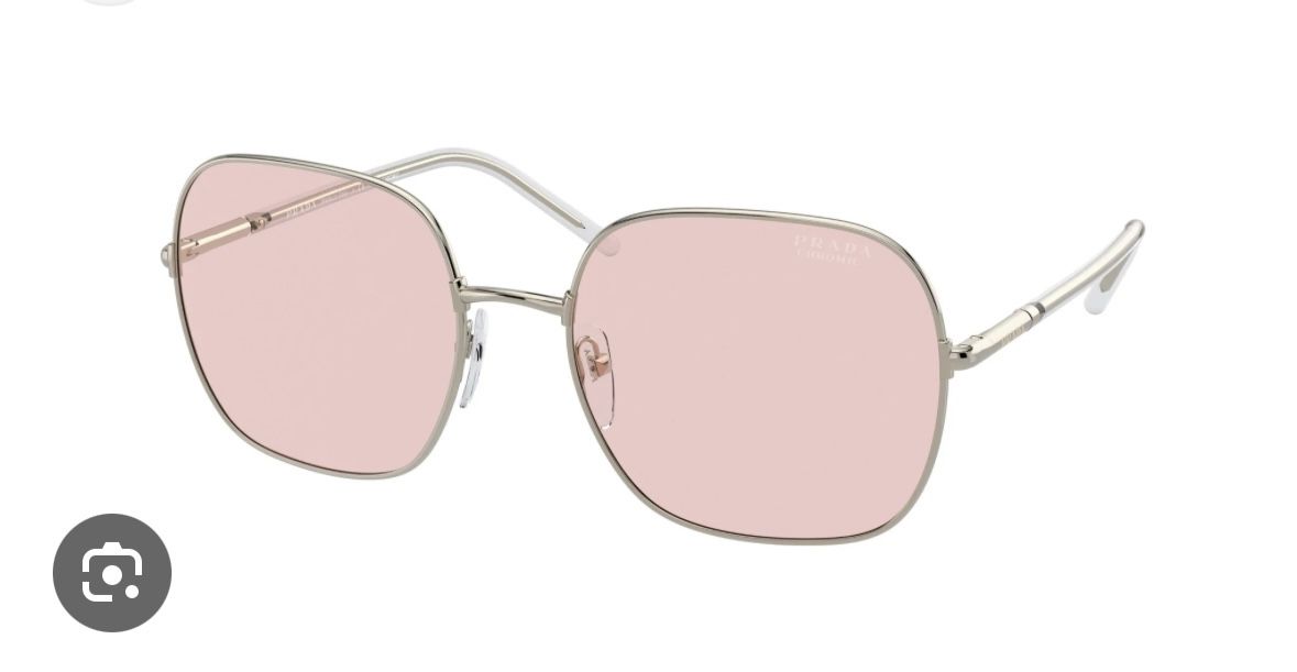 Square metal sunglasses PRADA SPR 67X col. pale gold + pink