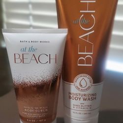 Bath & Body Works At The Beach Moisturizing Body Wash & Exfoliating Body Scrub