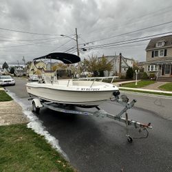 Angler 2001 18 foot center console with trailer NO MOTOR