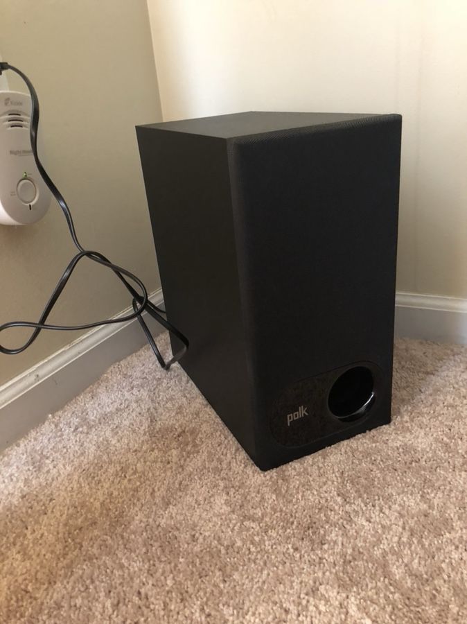 Polk sound bar and subwoofer