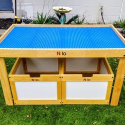 Nilo Solid Wood Modular Activity Table – LEGO & DUPLO, Adjustable Height. $500 OBO