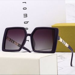 Vintage Brand Designer Square Sun Glasses Summer Big Shades For Women Anti Glare Glasses