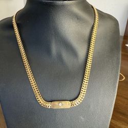 Chain made of real 314 stainless steel with 18ak gold plating