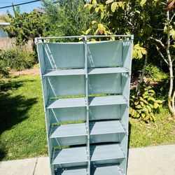 10 Grid Bookshelves Bookcase Storage Organizer Lightweight Size Length 31", Width 11", Height 61"