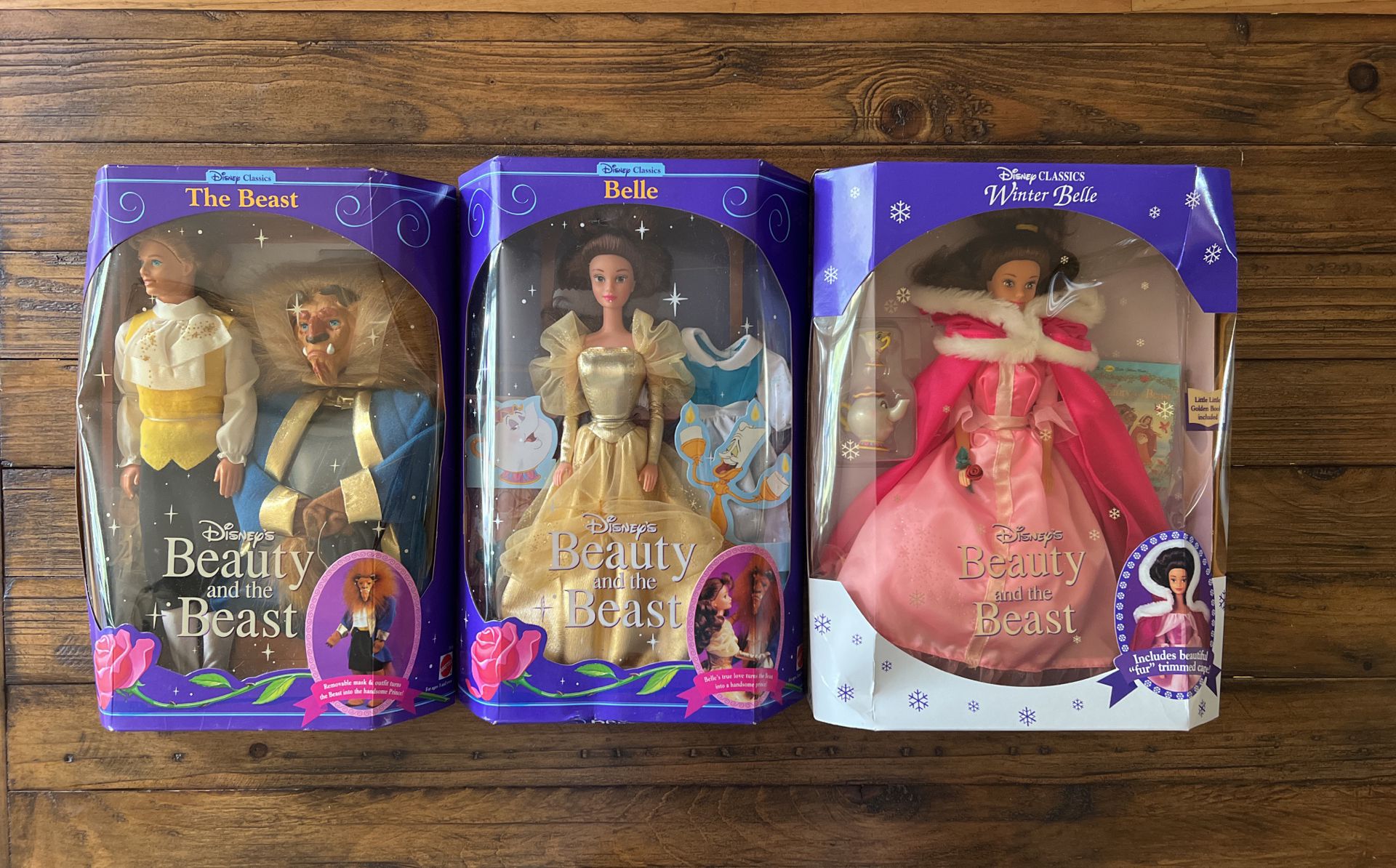 Disney Beauty and the Beast Ken and Barbie 1990s Vintage