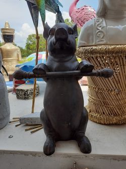 Cool pig statue