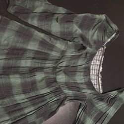 Green Flannel Dress