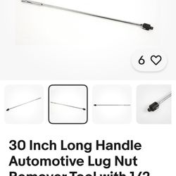 30 inch long handle automotive lug nut removal tool with 1/2 drive breaker bar 