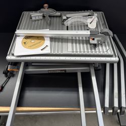RIDGID 6.5-Amps Corded 7 in. Table Top Wet Tile Saw with Stand