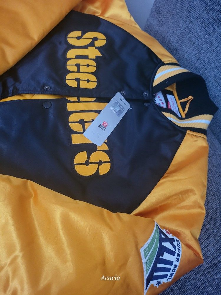 Pittsburgh Steelers Mitchell & Ness Coat / Jacket MEDIUM / NEW